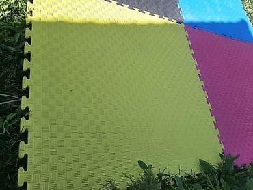 мягкий пол пазл 100х100: Напольные маты-пазлы из ЭВА (EVA), набор разноцветных плиток - Тип — 3