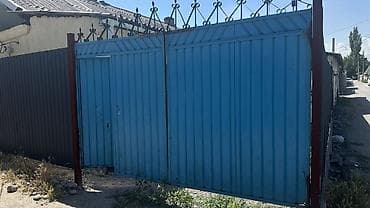 метол: Металлические откатные/распашные ворота с калиткой - Материал — 1