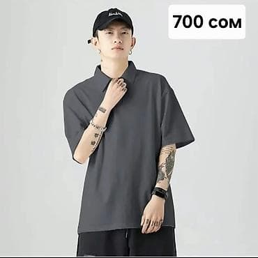 В продаже имеется♨️Свободная рубашка-поло унисекс с короткими рукавами