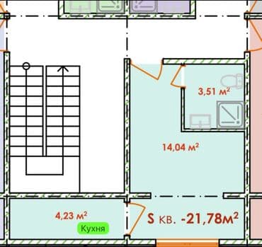 продаю полдома западный автовокзал: 1 комната, 22 м², 106 серия улучшенная, 3 этаж, ПСО (под самоотделку) — 8