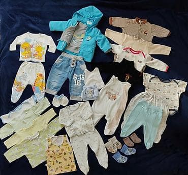 Комплект, цвет - Голубой, Б/у