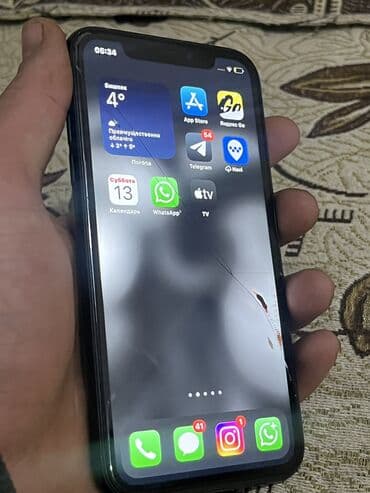 ноутбук бу бишкек: IPhone Xr, Б/у, 64 ГБ, Черный, Чехол, 79 % — 4
