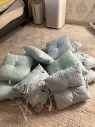 купить бортики на детскую кроватку: Бортики-подушки для детской кроватки - Комплект мягких — 4