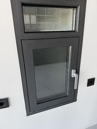 fire maple: Алюминиевое окно на заказ, Тип окна: Стандартные, Декоративные особенности: Фрамуга, Без установки, Без рассрочки — 1
