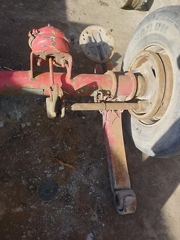 тонар притсеп: Оси на прицеп и на ленивец SAF 19.5 полный комплект с колесами . BP — 4