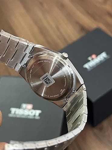 тонкие часы: Tissot PRX — швейцарские кварцевые часы с интегрированным стальным — 7