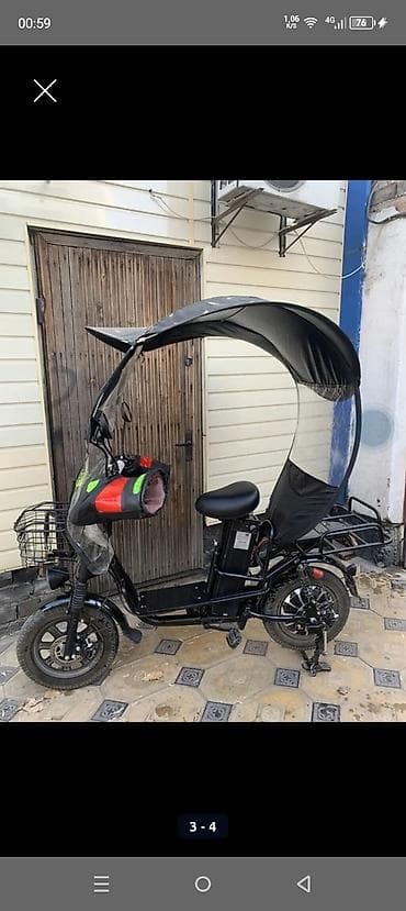 Электроскутер с крышей и литиевой батареей 60V 28Ah - Тип