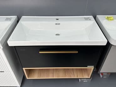 купить мойку с тумбой на кухню: Шкаф для ванной, Без зеркала — 4