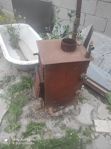 автономка фен: Твердотопливный котёл/буржуйка с водяным контуром - Самодельный — 2