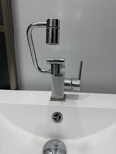 тумбочка с раковиной: Тумба для ванны, Б/у, С раковиной, ЛДСП, цвет - Белый — 3