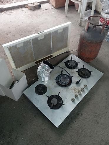 Комплект для кухни: варочная газовая панель + вытяжка + гофра -