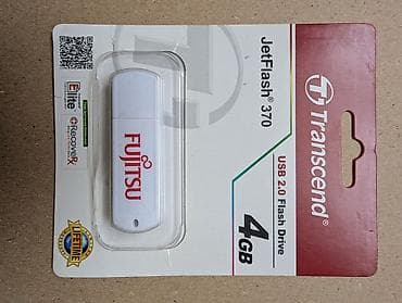 Флеш-накопитель Transcend JetFlash 370, 4 ГБ - Интерфейс: USB 2.0 -