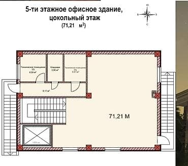 ошский: Здание, Действующий 700 м² — 3