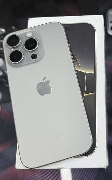 дика титан: IPhone 16 Pro, Серебристый, Защитное стекло, Коробка — 1