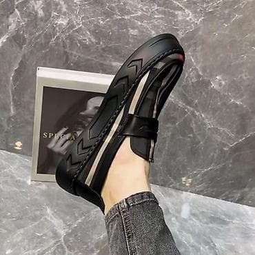 кожа тери: Лоферы, 42.5, Burberry, Новый, цвет - Черный, Самовывоз, Платная доставка — 3