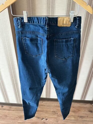 джинсы на девочку: Джинсы, Скинни, Китай, Средняя талия, Стрейч, S — 3