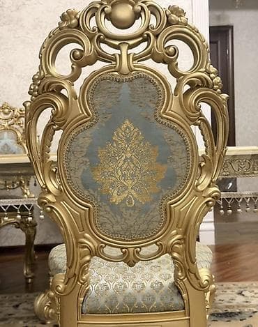 Эмерек: Конок бөлмөсү үчүн үстөл жана отургуч, Колдонулган, Өзү алып кетүү, Акысыз жеткирүү, Акылуу жеткирүү, түсү - Алтын — 5