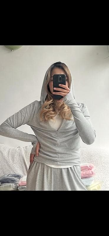 футболки с длинными рукавами: Женский домашний/повседневный костюм из мягкого трикотажа - Комплект — 2