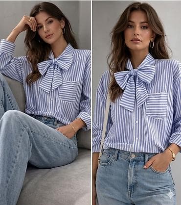 продажа рубашку: Рубашкиа - Классический прямой крой, длинный рукав на манжете с — 3