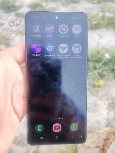 Техника и электроника: Samsung Galaxy A51, Б/у, 64 ГБ, цвет - Черный, 2 SIM — 1
