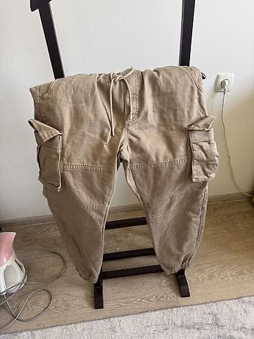 second hand: Штаны, С манжетами, Турция, Хлопок, Осень-весна — 1