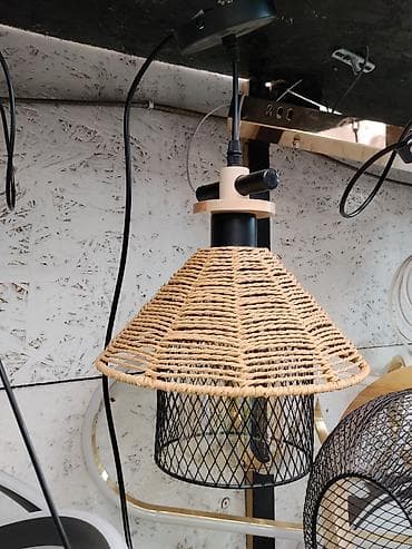 study lamp: Подвесной светильник в эко-стиле - Конструкция: верхняя декоративная — 1