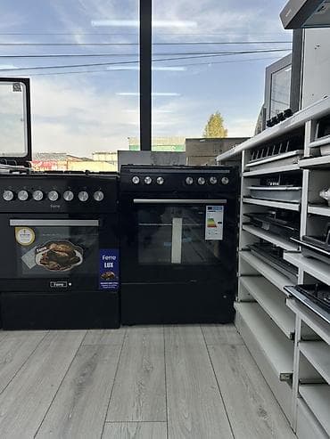 плитка печка: Напольная газовая плита Ferre (серия LUX), цвет черный. Особенности — 1