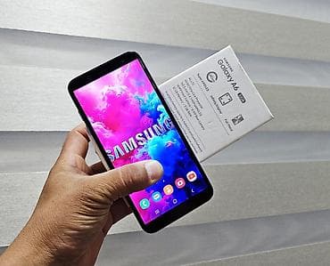 Samsung Galaxy A6, Б/у, 32 ГБ, цвет - Серый, 2 SIM