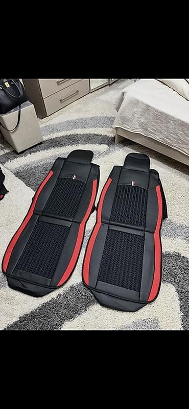 Чехлы Экокожа, С подушкой, цвет - Черный, Новый, Самовывоз