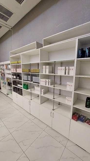 Таңгактоочу жана фасовкалоочу аппараттар: Торговые стеллажи/витрины для магазина - Модульная линейка белых — 1