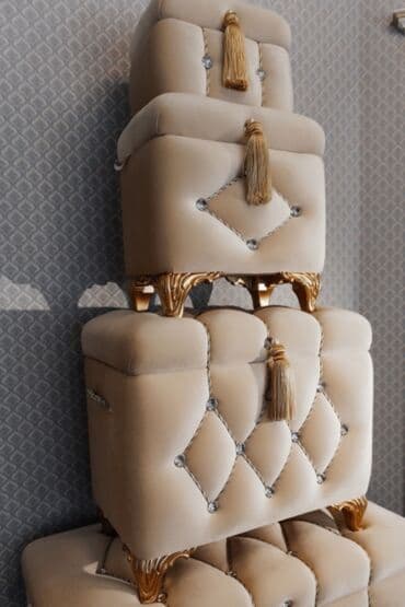 идиш набор: Сандык, Жаңы, Келиндин себи үчүн, Жыгач, Акылуу жеткирүү, Өзү алып кетүү, Акысыз жеткирүү, түсү - Алтын — 1