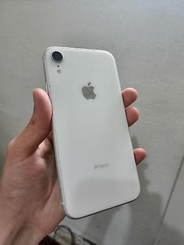 IPhone Xr, Б/у, 64 ГБ, Белый, Зарядное устройство, 100 %