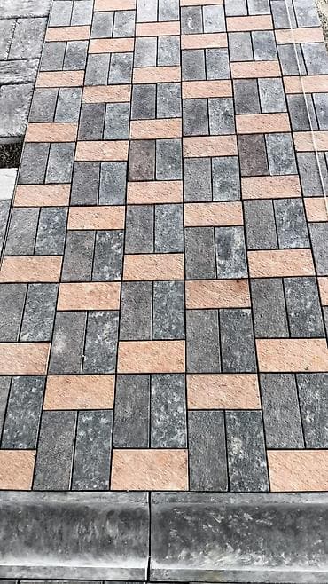 Уличное освещение: Тротуарная плитка вибролитая (комплектные наборы и бордюр) - Тип — 9