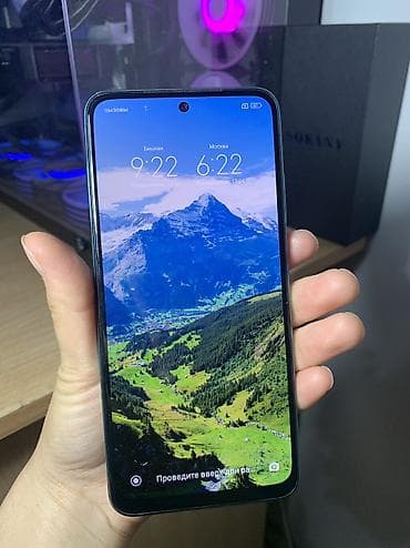мед алимин: Redmi, Redmi Note 10, Б/у, 64 ГБ, цвет - Голубой, 2 SIM — 2