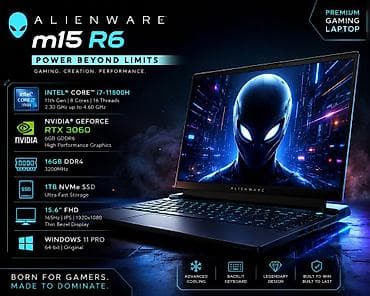 eos 600 canon: Alienware m15 R6 — премиальный игровой ноутбук для игр, творчества и — 1