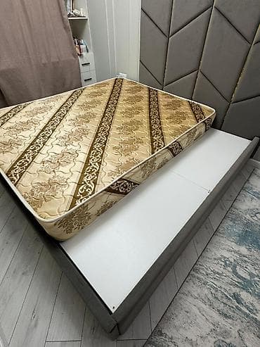 тумба под вещи: Двуспальная кровать, Новый, С ящиком для хранения, длина - 200 см — 7