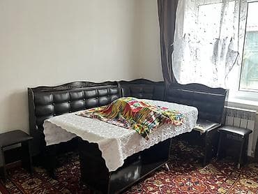 Кухонный мягкий уголок, Б/у, Дерево, цвет - Коричневый
