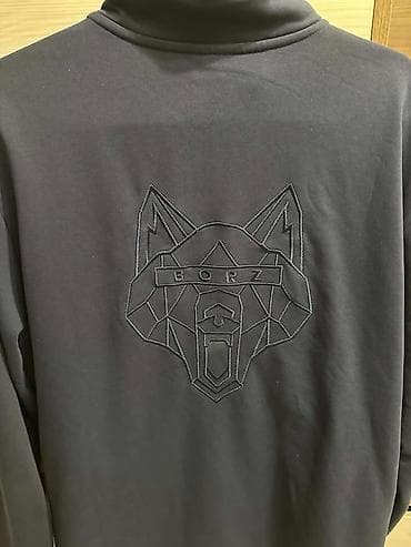 чеченская рубашка: Спортивный костюм BORZ, темно‑серый. - Верх: кофточка на молнии с — 1