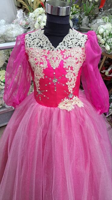 изделия ручной работы: Детское платье, цвет - Красный, Новый — 9