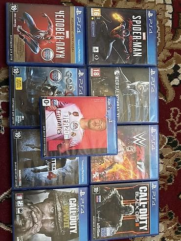 Коллекция игр для PlayStation 4 (в коробках с обложками): - Marvel’s