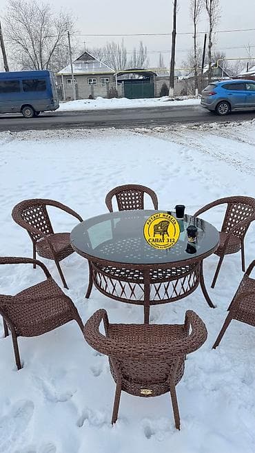 Комплектующие для мебели: Комплект садовой мебели, Ротанг — 6