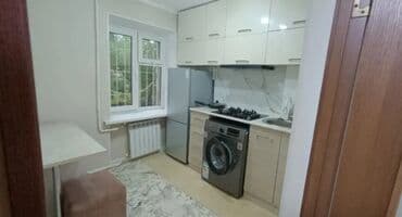 квартира на ноч ош: 1 комната, Душевая кабина, Постельное белье, Кондиционер — 3