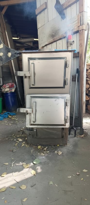 печ на отработке: Твердотопливный отопительный котёл (пиролизного/классического типа) — 1