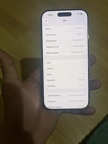 iphon 12 pro max: IPhone 16 Pro, 1 ТБ, Серебристый, 91 % — 3