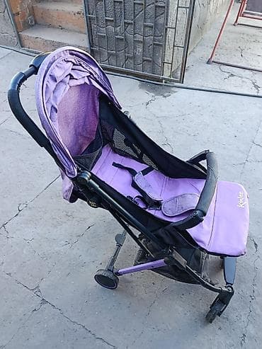 коляска на двоих: Коляска, Другой бренд, цвет - Фиолетовый, Б/у, Самовывоз — 1