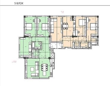 француский квартал: 3 комнаты, 116 м², Элитка, 1 этаж, Готовая ПСО (под самоотделку) — 1