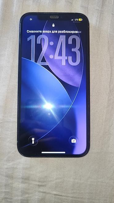 IPhone 12, Б/у, 128 ГБ, Черный, Чехол, Коробка, Зарядное устройство, 89 % — 2