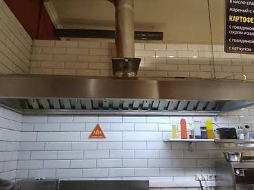 Каңылтыр иштери: Вытяжной зонт из нержавейки с жироуловителями, на заказ любых размеров — 2