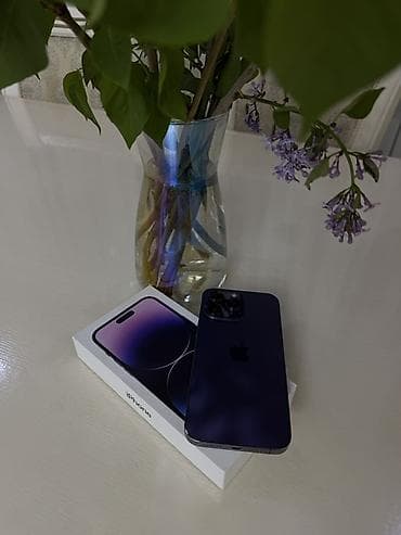 iphone 11 pro: IPhone 14 Pro Max, Б/у, 128 ГБ, Deep Purple, Коробка, 75 % — 3
