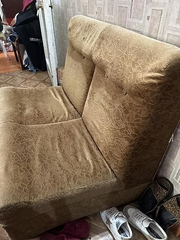 диван раскладной со съемным чехлом: Прямой диван, Б/у — 2